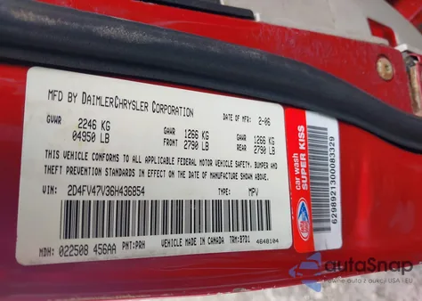 2006 Dodge Magnum from USA, damaged, VIN 2D4FV47V36H436854